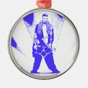 Ice Climb Baby Metal Ornament