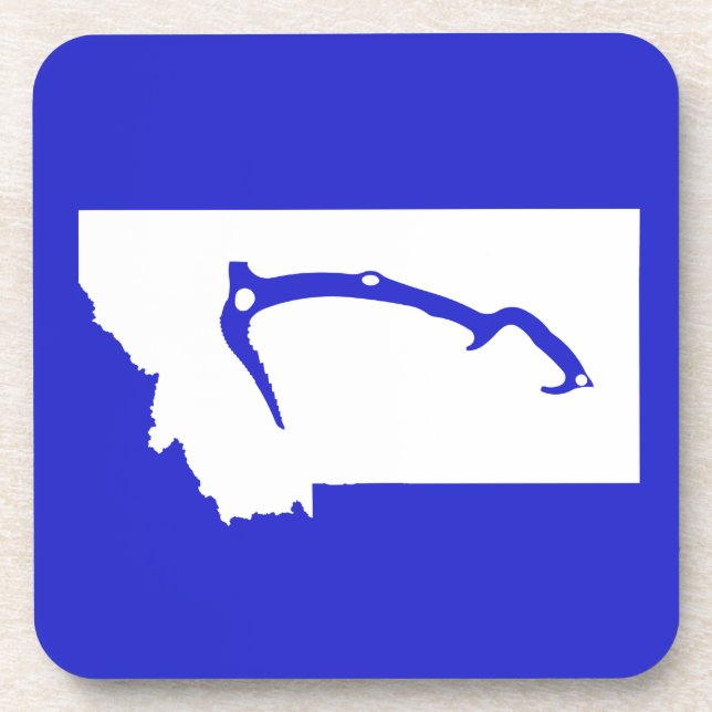 Ice Climb Montana Beverage Coaster (Front)