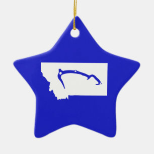 Ice Climb Montana Ceramic Ornament