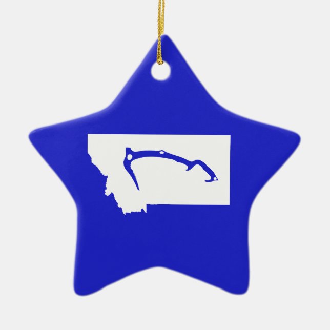 Ice Climb Montana Ceramic Ornament (Front)