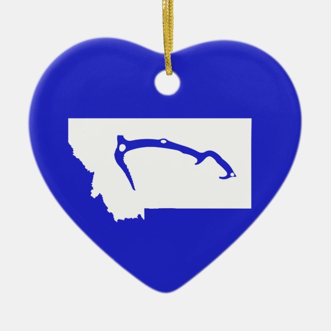 Ice Climb Montana Ceramic Ornament (Front)