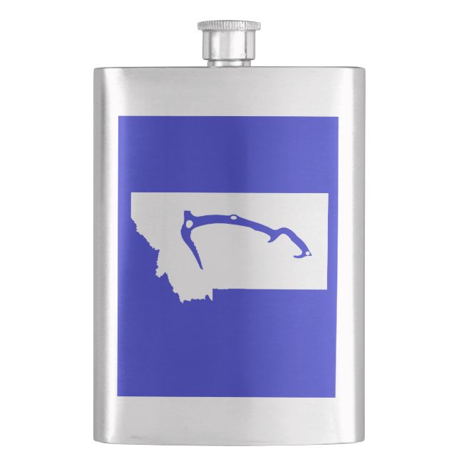 Ice Climb Montana Flask (Front)