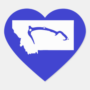 Ice Climb Montana Heart Sticker