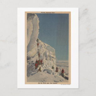 Ice Climbers in Rainier National Park, Washington Postcard