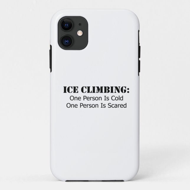 Ice Climbing - Cold, Scared Case-Mate iPhone Case (Back)