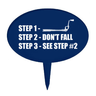 Ice Climbing - Don't Fall Cake Topper