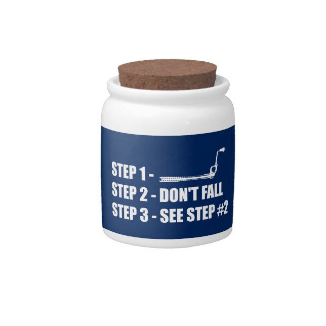 Ice Climbing - Don't Fall Candy Jar (Front)