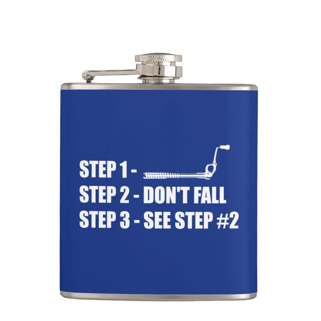 Ice Climbing - Don't Fall Flask (Front)