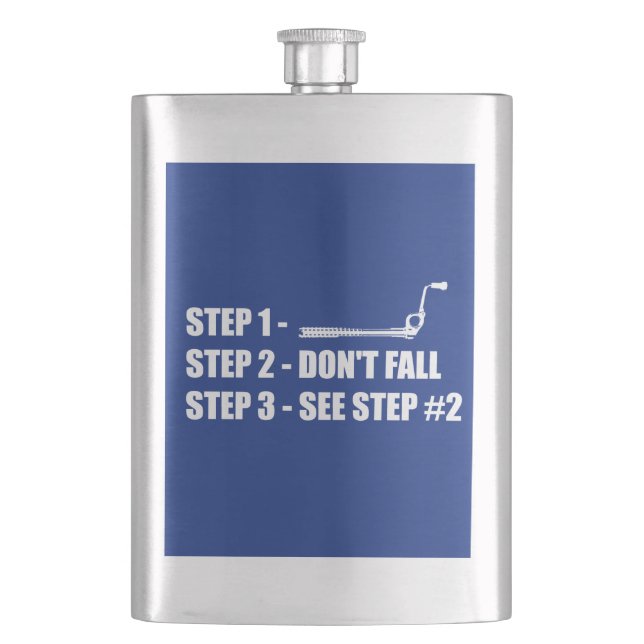 Ice Climbing - Don't Fall Flask (Front)