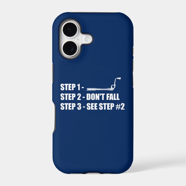Ice Climbing - Don't Fall Iphone Case (Back)