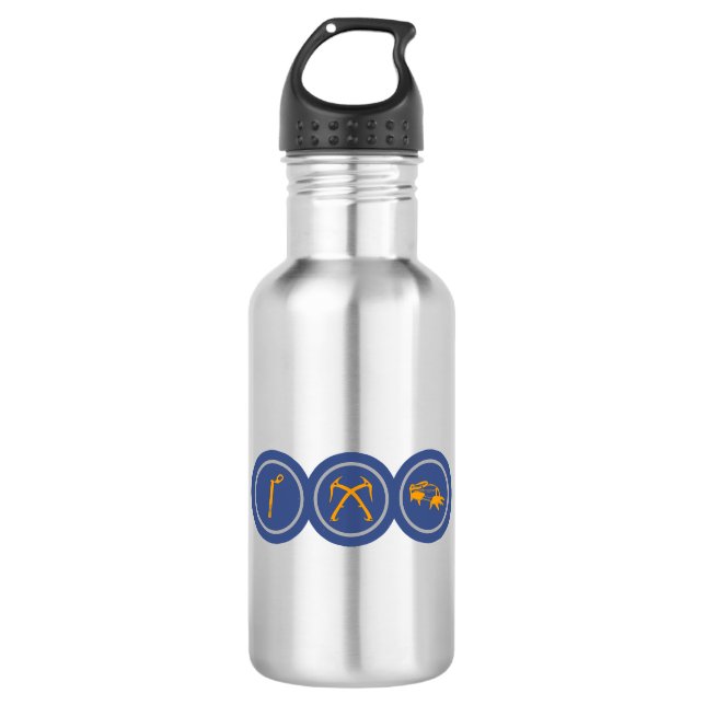 Ice Climbing Gear Stainless Steel Water Bottle (Front)