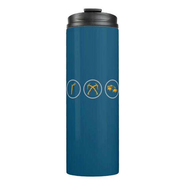 Ice Climbing Gear Thermal Tumbler (Front)