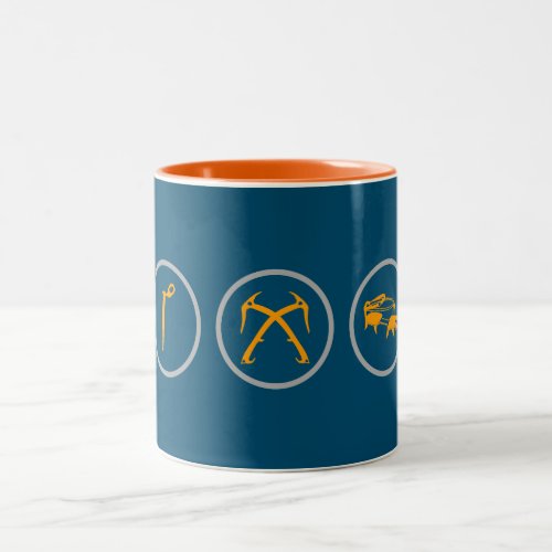 Ice Climbing Gear Two_Tone Coffee Mug