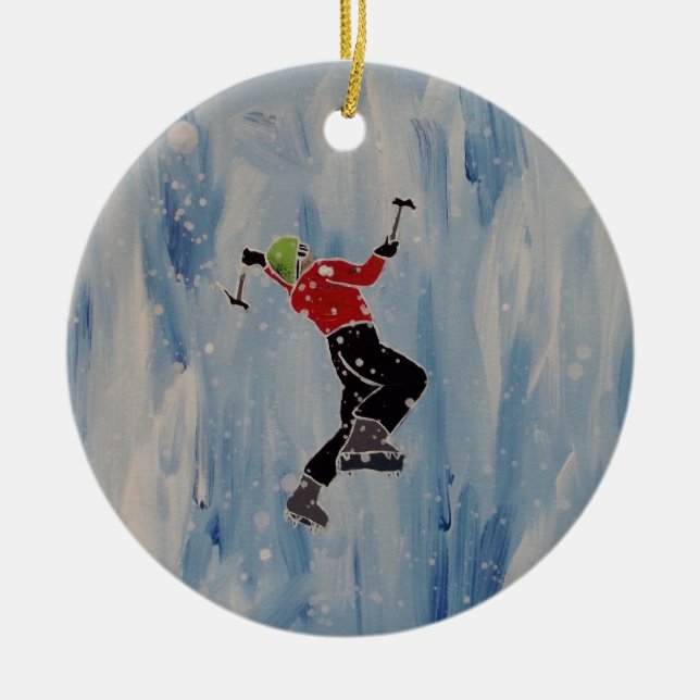 Ice climbing ornament (Front)