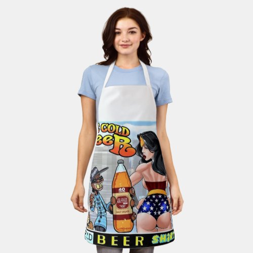 Ice Cold Beer Cold Beer Shirt Apron