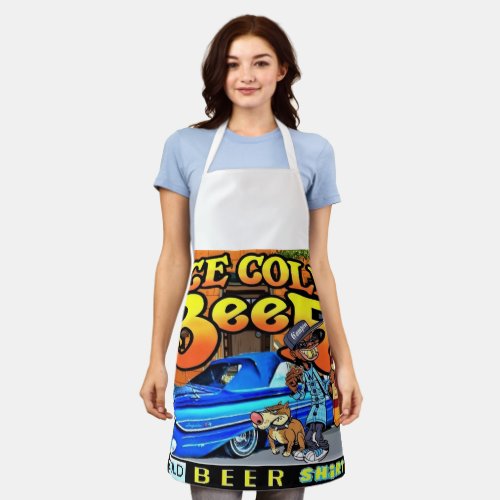 Ice Cold Beer Cold Beer Shirt Apron