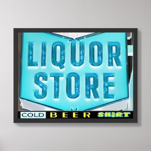 Ice Cold Beer Shirt Framed Art