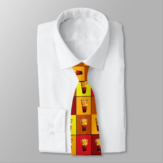 Ice Cold Drink Neck Tie (Tied)