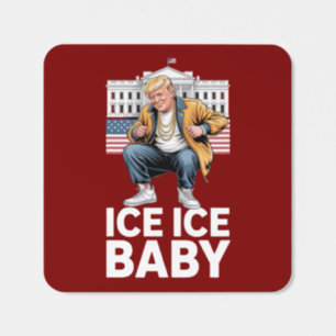 ICE Conservative Donald Trump America First Square Sticker