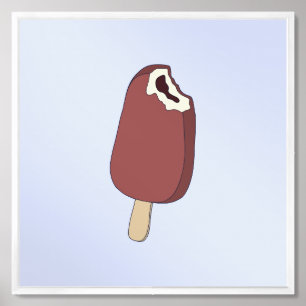 Ice – Cool Minimal Crystal Design Framed Art