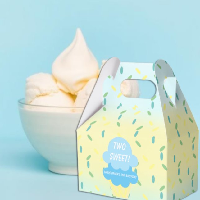 Ice Cream 2nd Birthday Favor Boxes (Creator Uploaded)
