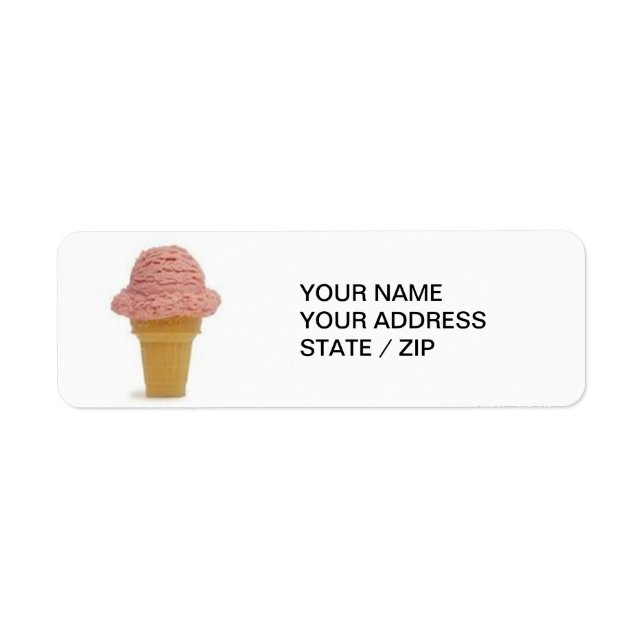 "ICE CREAM" ADDRESS LABELS (Front)