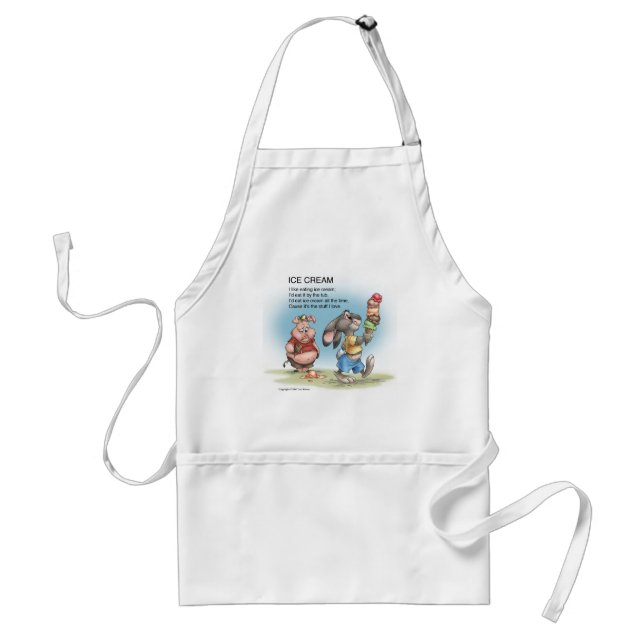 Ice Cream Adult Apron (Front)