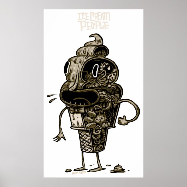 ice cream anatomy poster (Front)