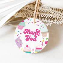 Ice Cream and Cake Birthday Thank You Favor Tags