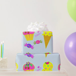 Ice Cream And Cupcake Wrapping Paper