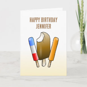 Ice Cream and Ice Pop Card