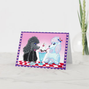 Ice cream and Pink Poodles Card