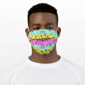 Ice Cream and Popcicles Adult Cloth Face Mask (Worn)