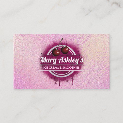 Ice cream and Smoothies business cards