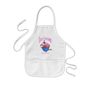 Ice Cream Apron, add text Kids' Apron