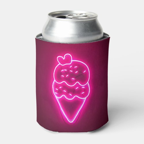 Ice Cream Art Strawberry Ice Cream Clip Art Painti Can Cooler