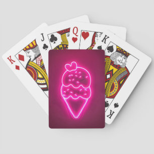 Ice Cream Art Strawberry Ice Cream Clip Art Painti Poker Cards