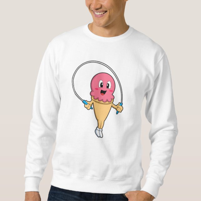 Ice cream at Fitness with Rope Sweatshirt (Front)