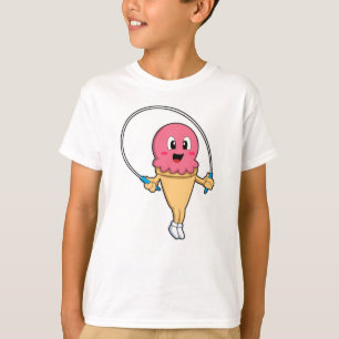 Ice cream at Fitness with Rope T-Shirt
