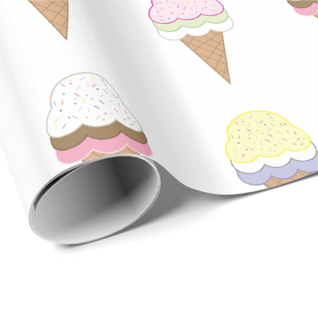 Ice Cream Awesomeness Wrapping Paper (Roll Corner)
