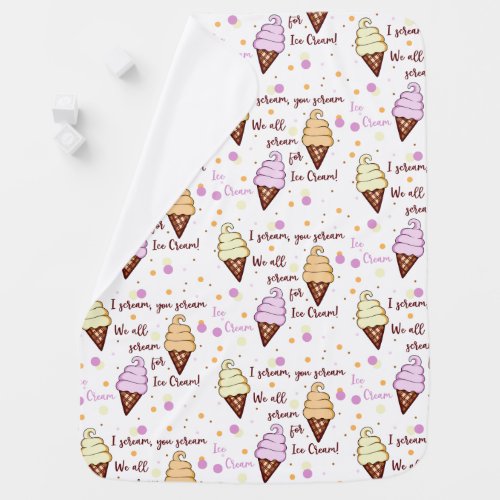 Ice Cream Baby Blanket