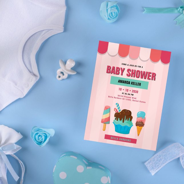 Ice Cream Baby Shower Invitation (Creator Uploaded)