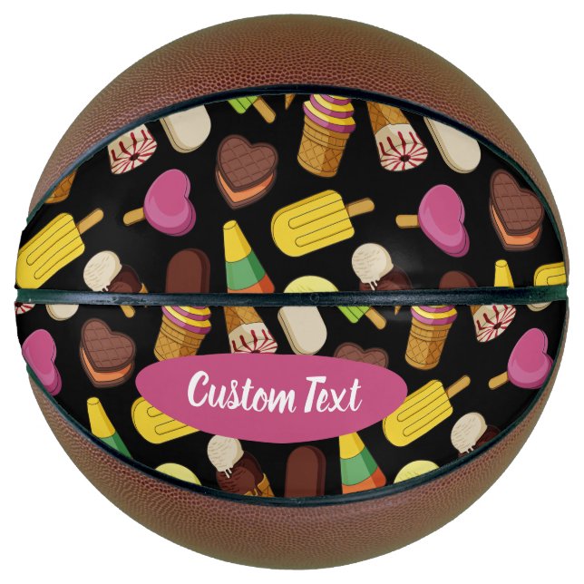 Ice Cream Background Basketball (Front)