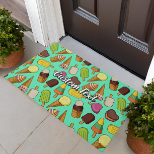 Ice Cream Background Doormat