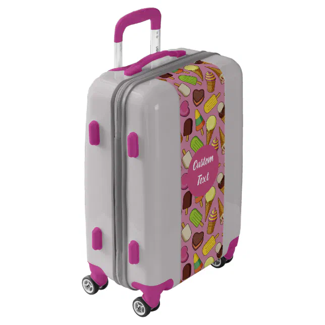 Ice Cream Background Luggage Zazzle