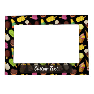 Ice Cream Background Magnetic Frame