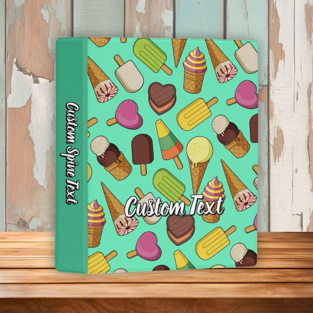 Ice Cream Background Mini Binder (Creator Uploaded)