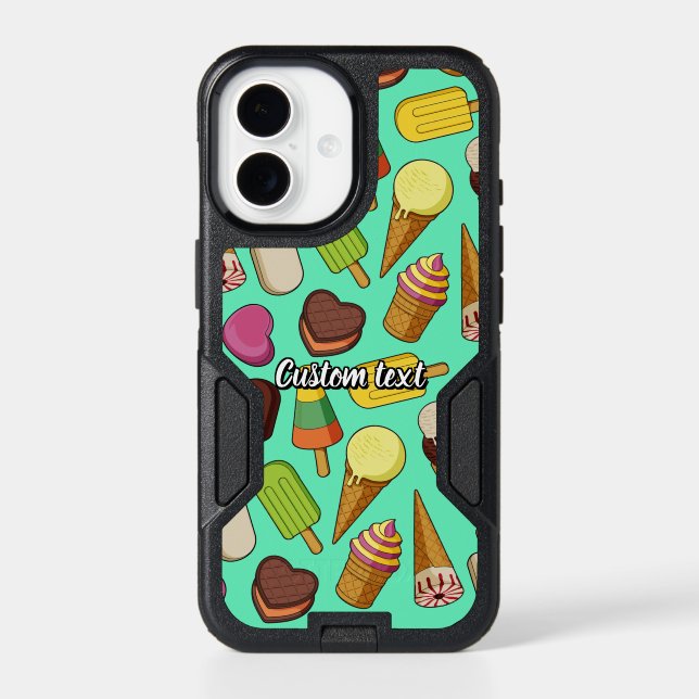 Ice Cream Background Otterbox iPhone Case (Back)