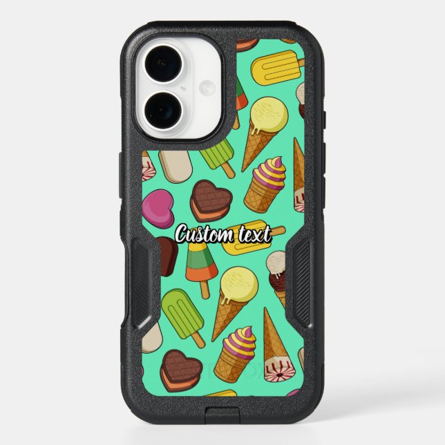 Ice Cream Background Otterbox iPhone Case (Back)