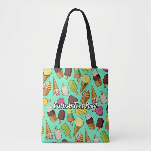 Ice Cream Background Tote Bag (Front)